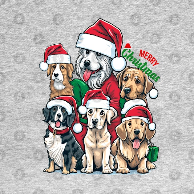 Merry Christmas Puppy Squad Dogs by RubyCollection